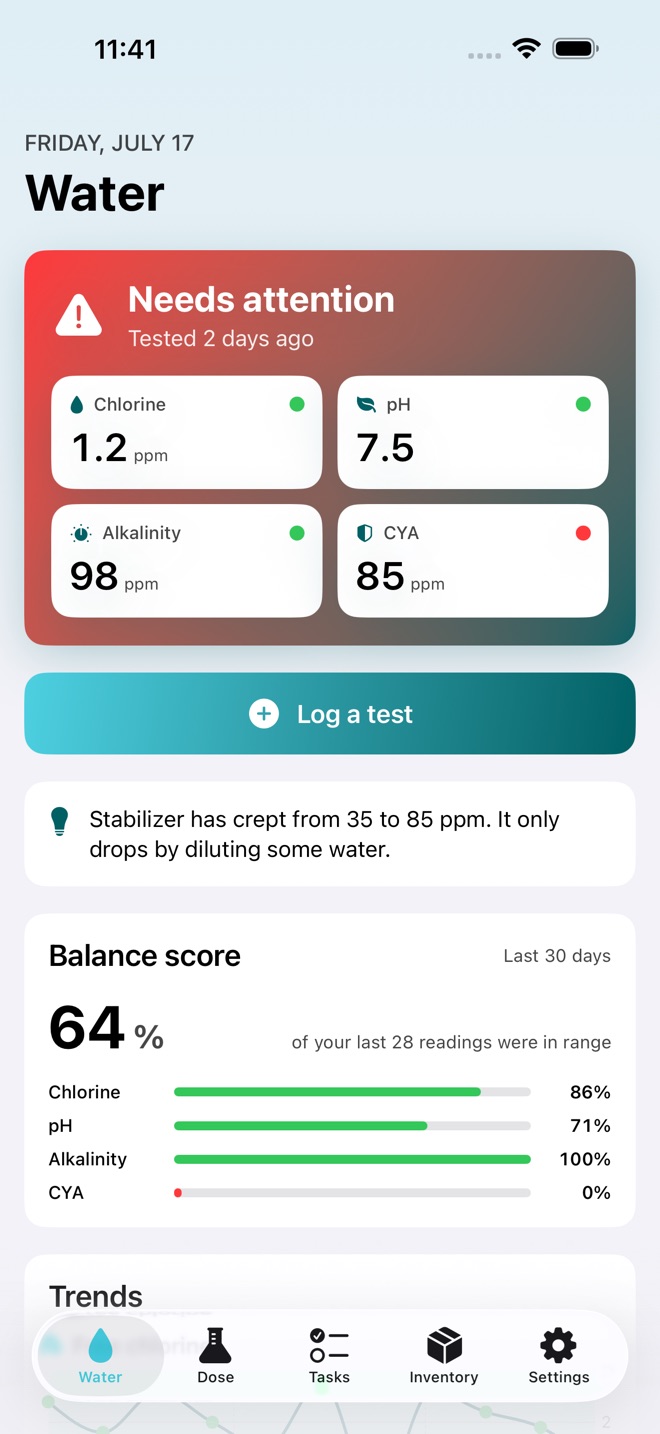 ClearPool : Soins piscine capture d’écran 1
