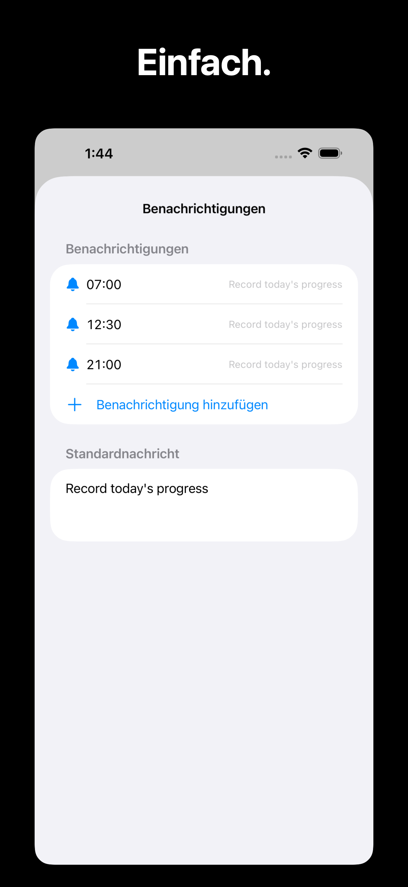 KeepGoing - Habit Tracker iOS screenshot 4 showing app interface