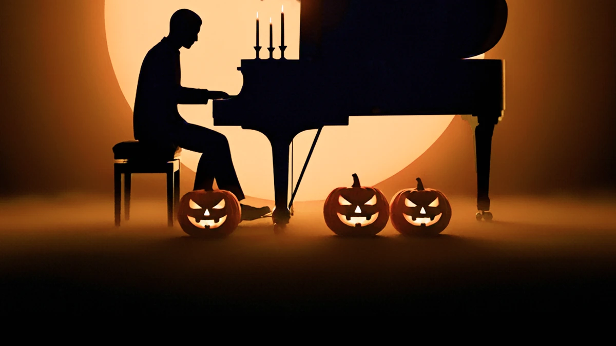 flowkey – Learn to Play Piano search result, In-app event: Learn spooky piano music