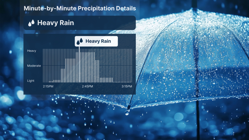 Minute-by-Minute Rain Forecast Major Update