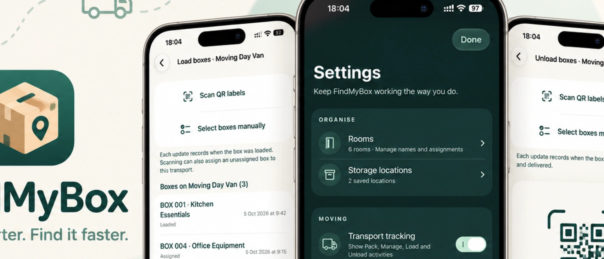 FindMyBox: Moving & Storage App Store product page header