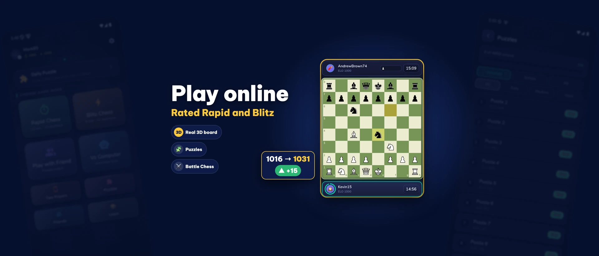 Chess Online: Play & Puzzles product page header