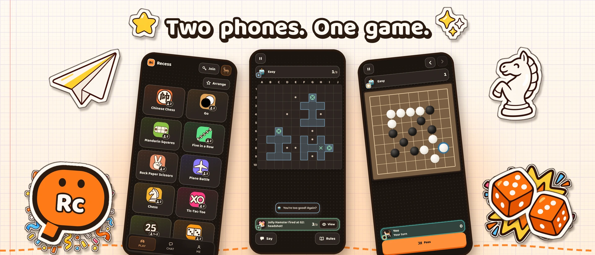 Recess: Board Games product page header