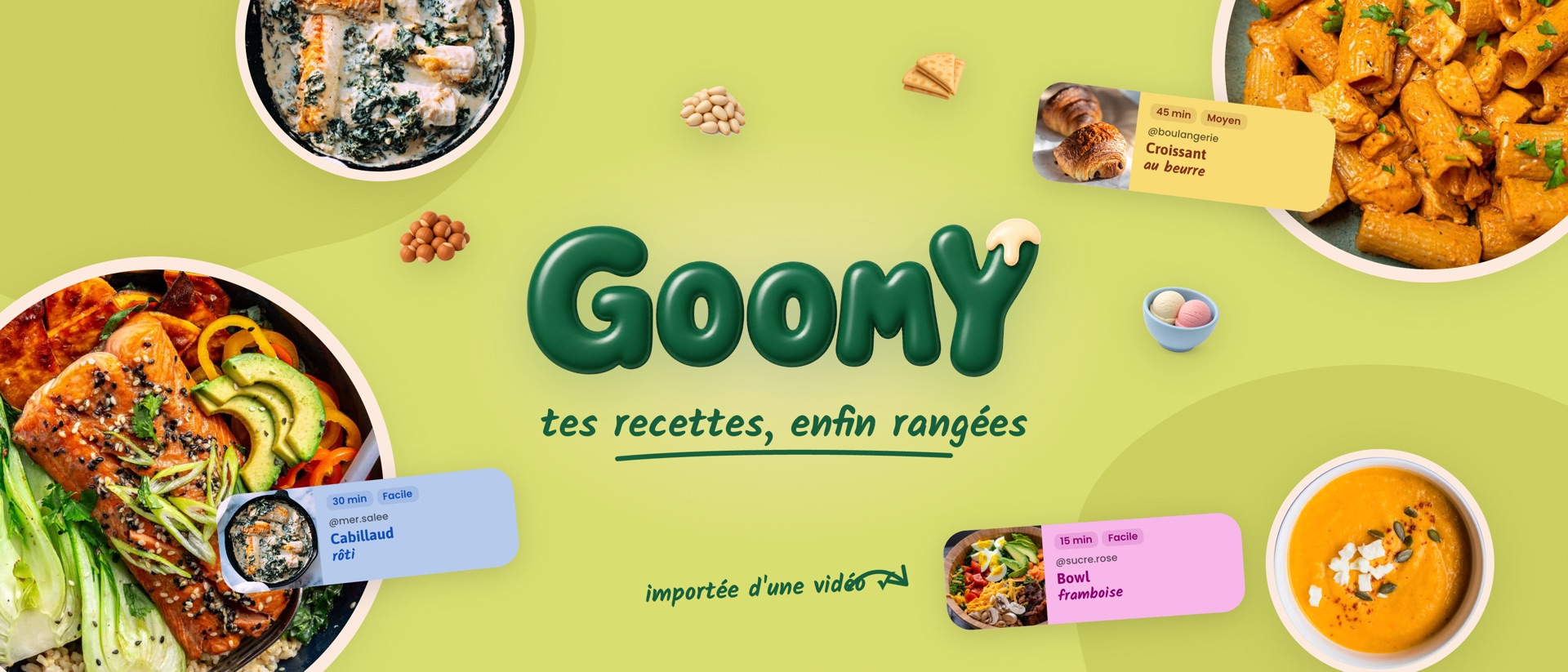 GoomY: save your recipes product page header