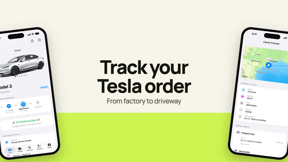 Delivery Status For Tesla App Store product page header
