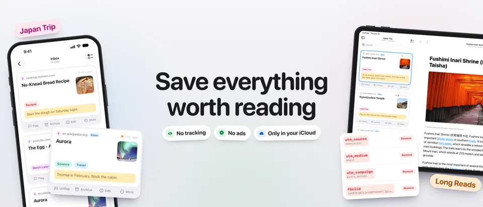 Later: Read Later & Bookmarks