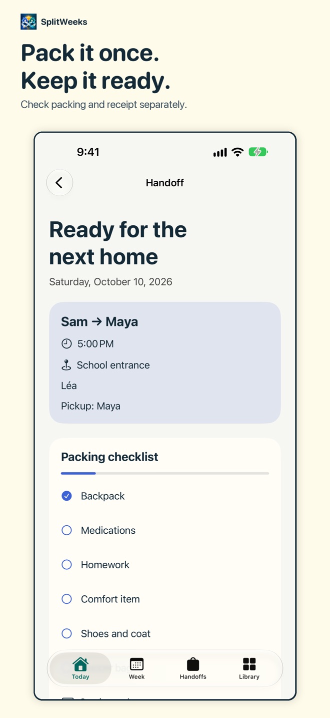 SplitWeeks: Custody Calendar screenshot 3
