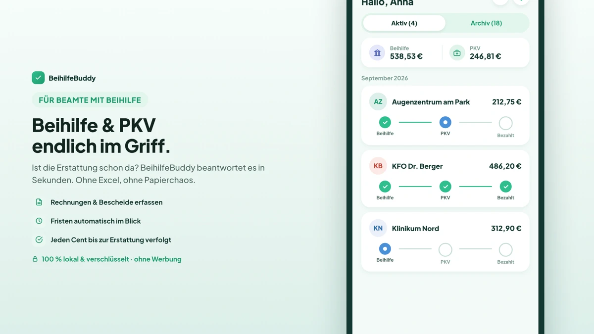 BeihilfeBuddy - Beihilfe & PKV search result