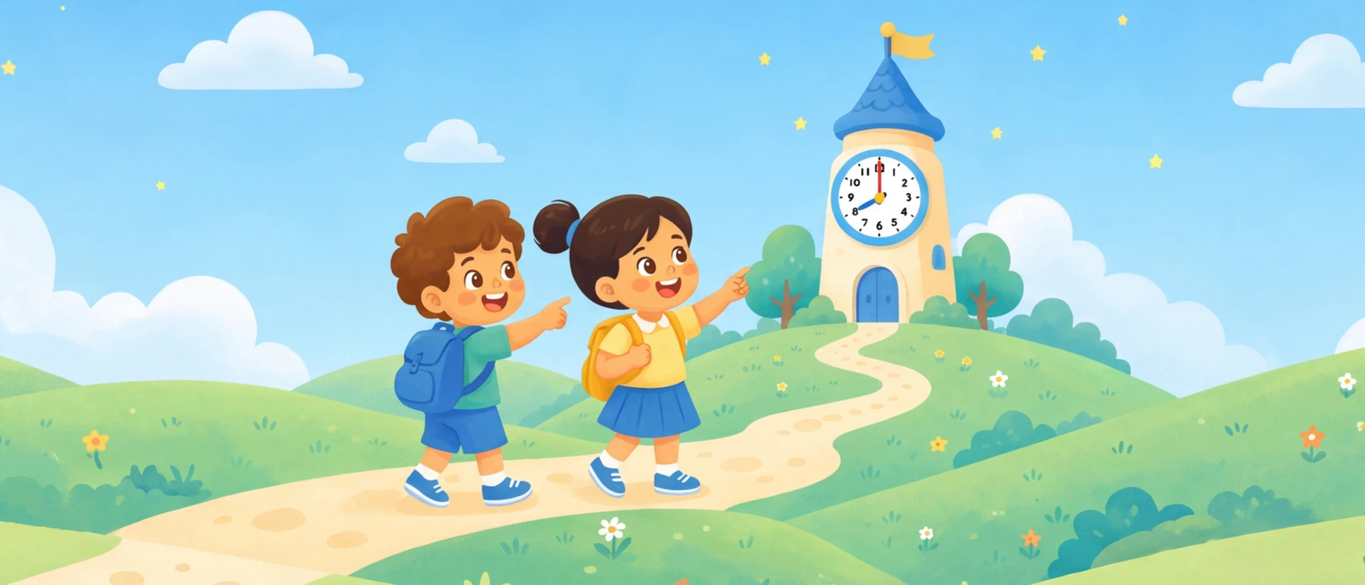 Telling Time For Kids - Clock product page header