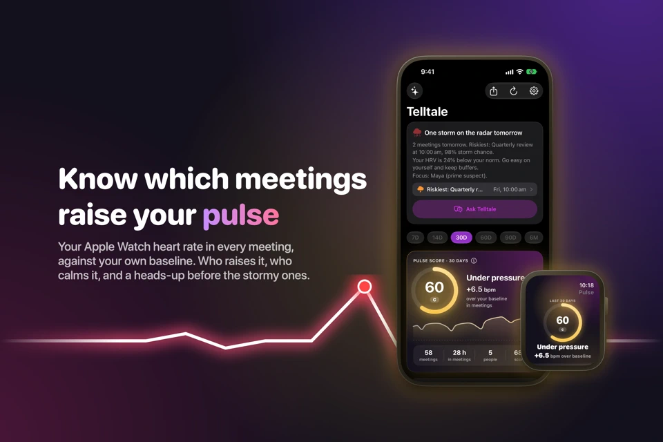 Telltale: Meeting Stress Coach App Store search result