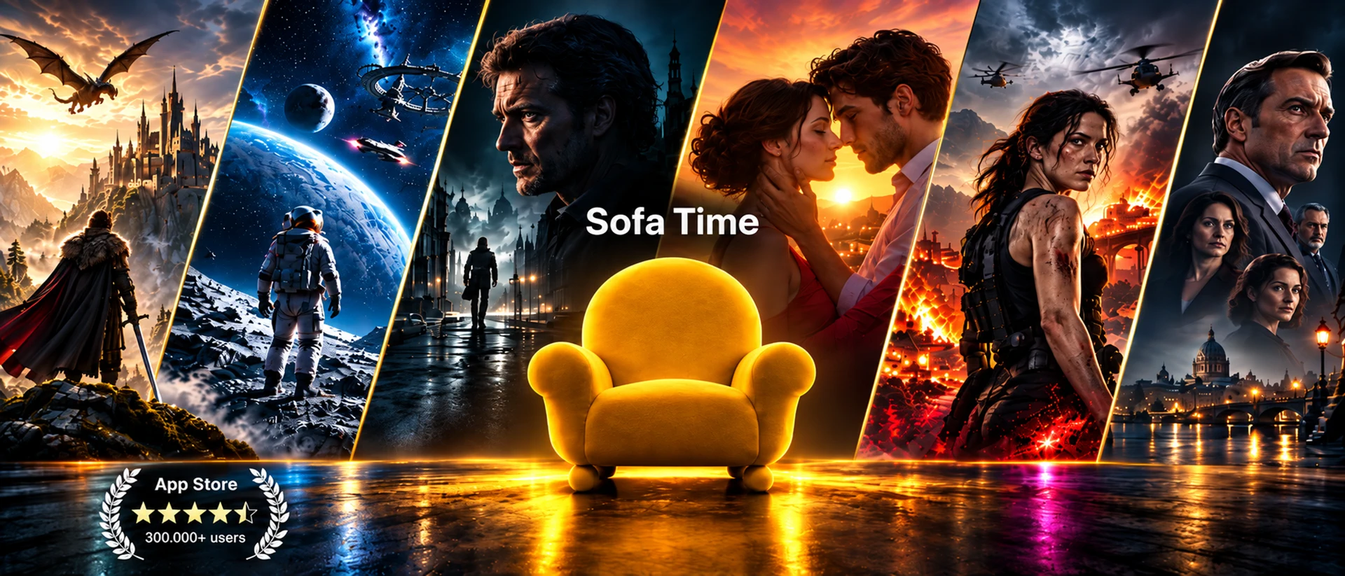 Sofa Time: TV Show Tracker product page header