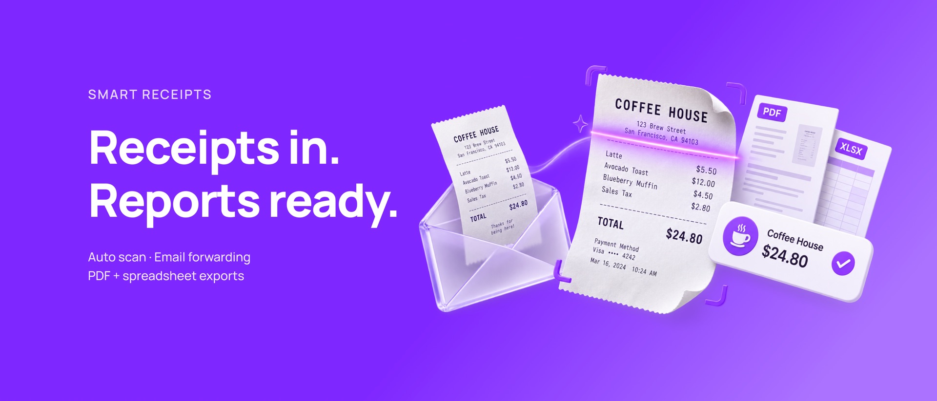 Smart Receipts: Scan & Track product page header