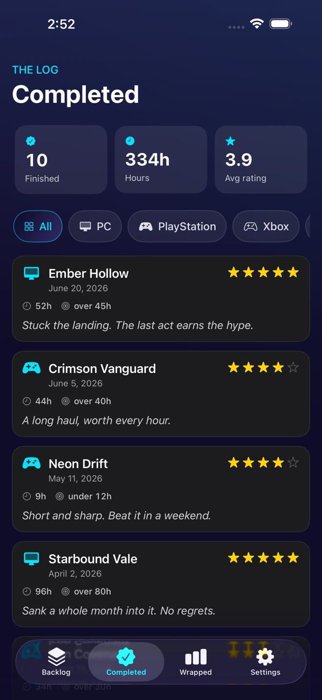 QuestPile: Game Backlog screenshot 4