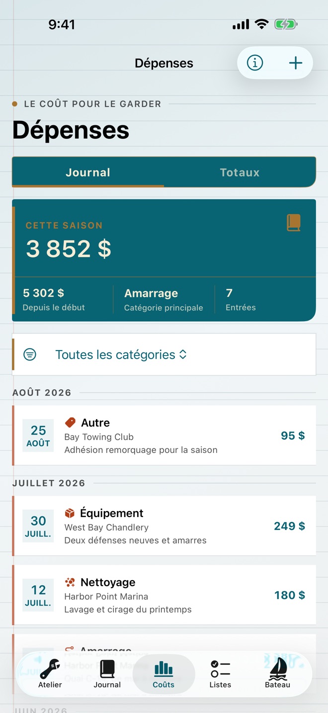 HullBook : Entretien de bateau capture d’écran 4