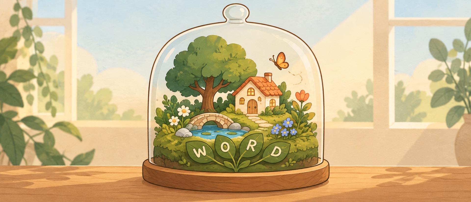 Word Terrarium product page header