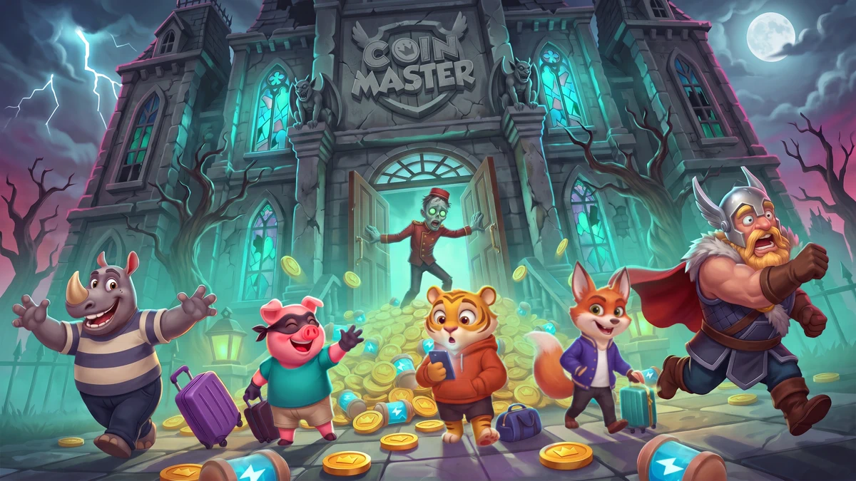 Coin Master search result, In-app event: Spooky Spins, Viking grins!