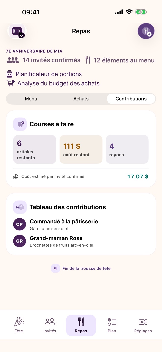 FeteList: Planifier sa fête capture d’écran 6