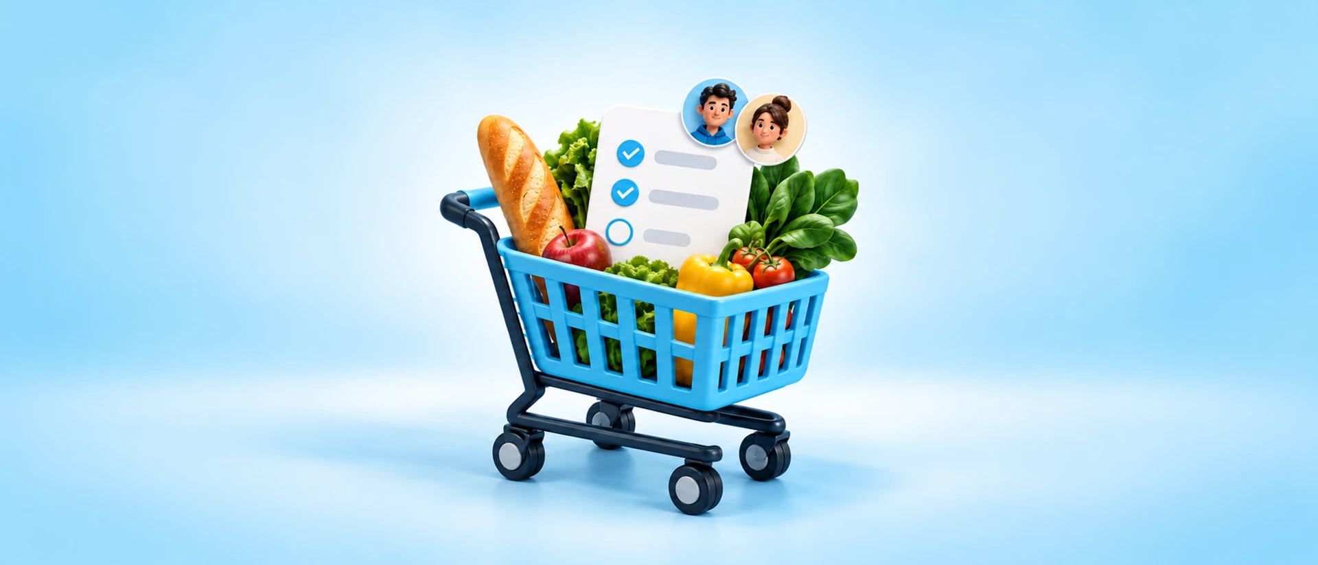 Baskio - Family Grocery List product page header