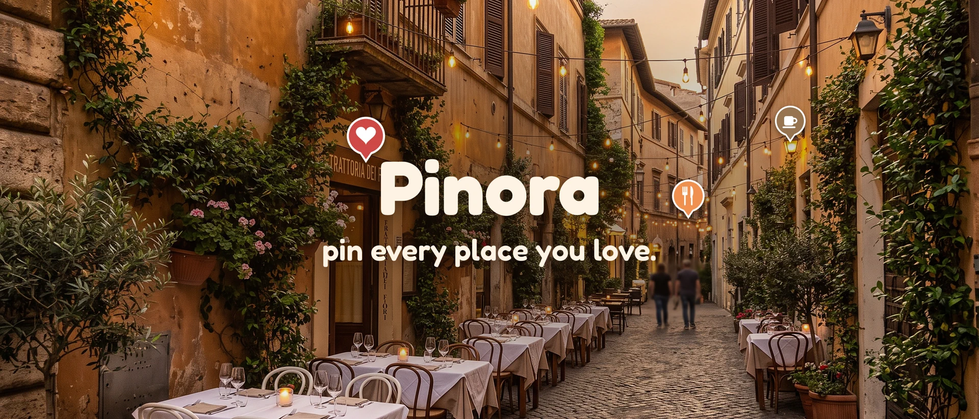 Pinora: Travel Map & Places product page header