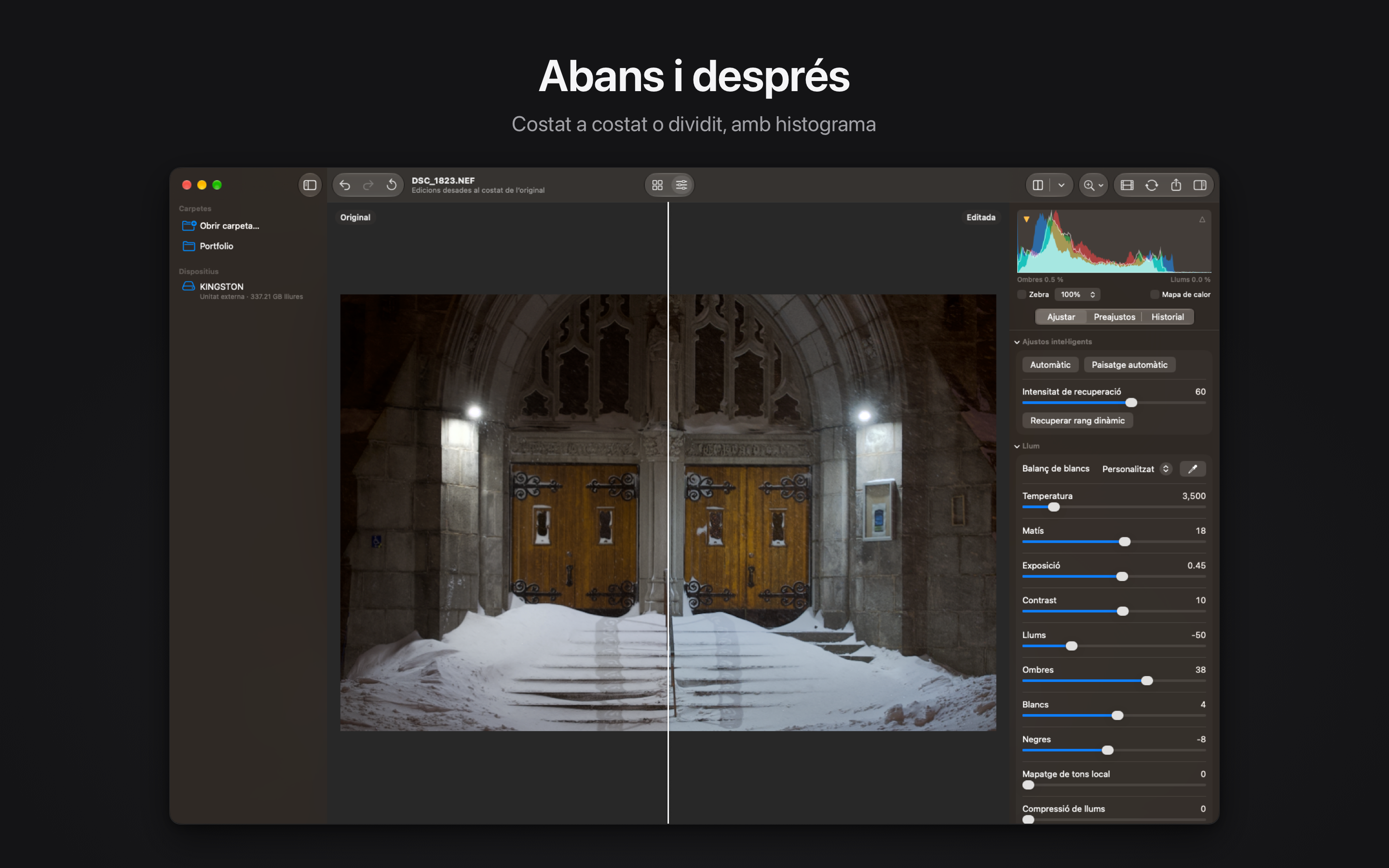Rawed: RAW Photo Editor macOS screenshot 2 showing app interface