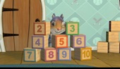 Video artwork for Squirrel's Number Blocks Counting by Waterford’s Rusty & Rosy and Friends
