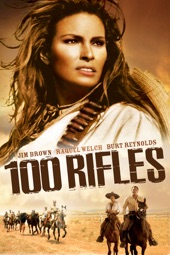 Poster for 100 Rifles by Tom Gries