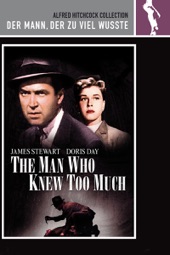 Poster for Der Mann, Der Zu Viel Wusste (1956) by Alfred Hitchcock