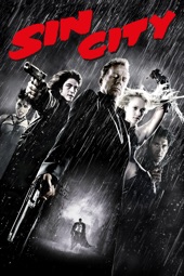 Poster for Sin City by Robert Rodriguez, Frank Miller & Quentin Tarantino