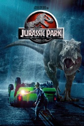 Poster for Jurassic Park by Steven Spielberg