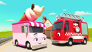 The Lights On The Firetruck (Wheels On The Bus) - Little Baby Bum Nursery Rhyme Friends & Go Buster