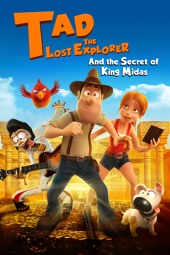 Poster for Tad the Lost Explorer and the Secret of King Midas by David Alonso & Enrique Gato