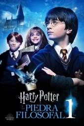 Poster for Harry Potter y la piedra filosofal by Chris Columbus