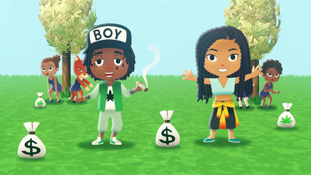 Down Again (feat. Wiz Khalifa) [Animated]