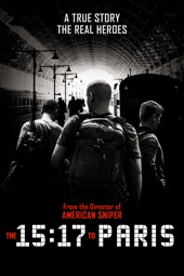 Poster for The 15:17 to Paris by Clint Eastwood