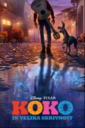 Poster for Koko in velika skrivnost by Lee Unkrich