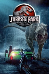 Poster for Jurassic Park by Steven Spielberg