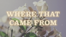 Where That Came From (Lyric Video) - Randy Travis