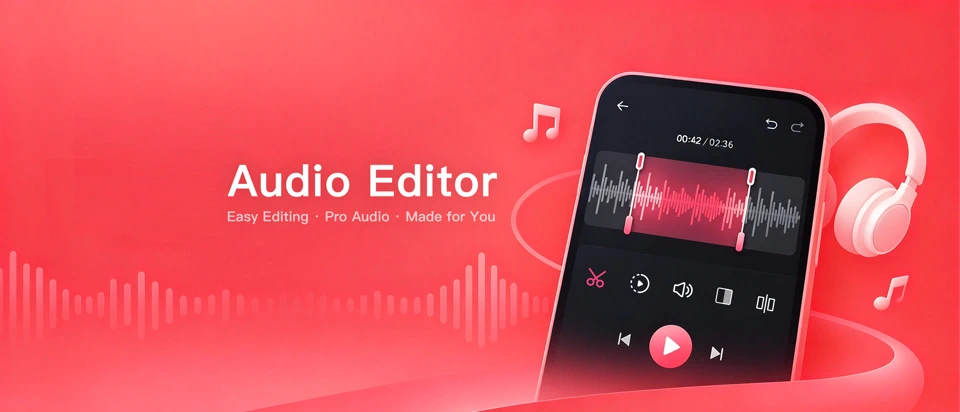 Audio Editor - Music editor App Store product page header