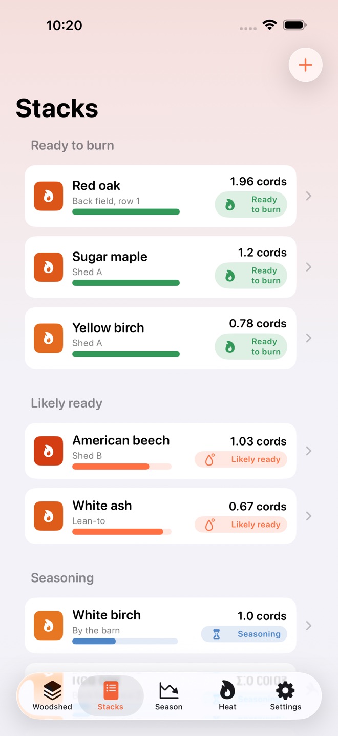 FireCord: Firewood Log screenshot 2