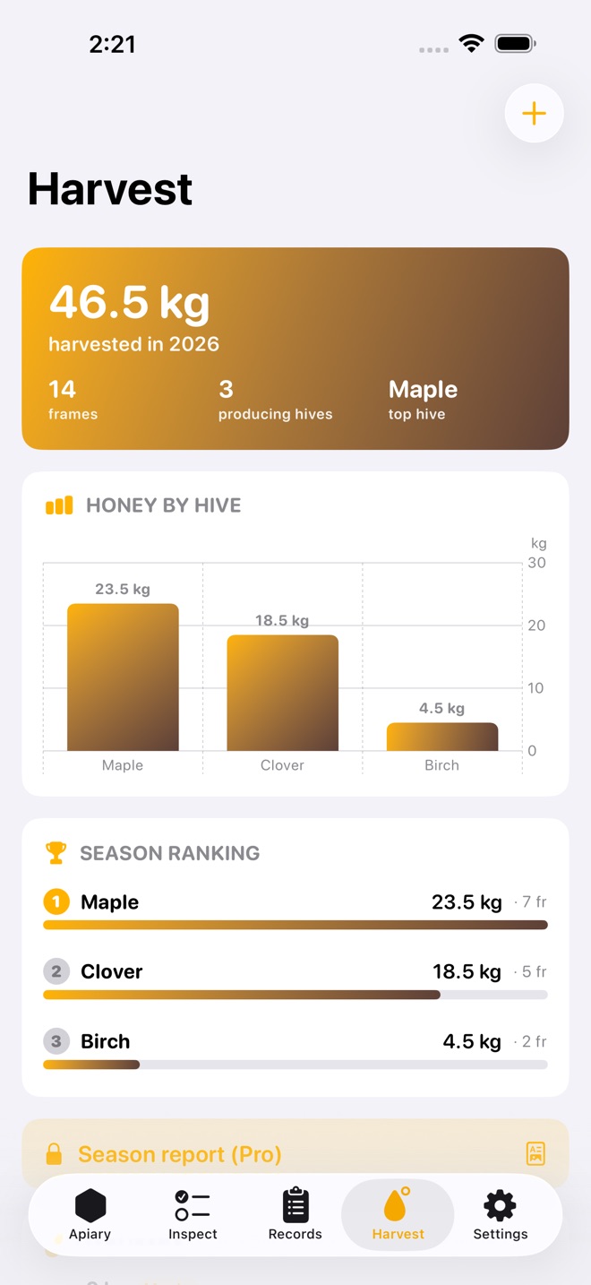 HiveLedger : Apiculture capture d’écran 5