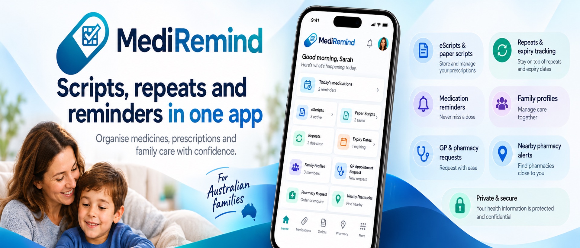 MediRemind: Medication Tracker product page header