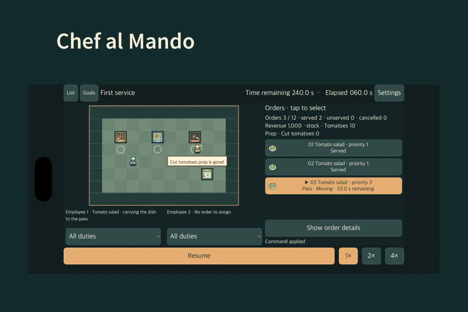 Chef al Mando App Store search result
