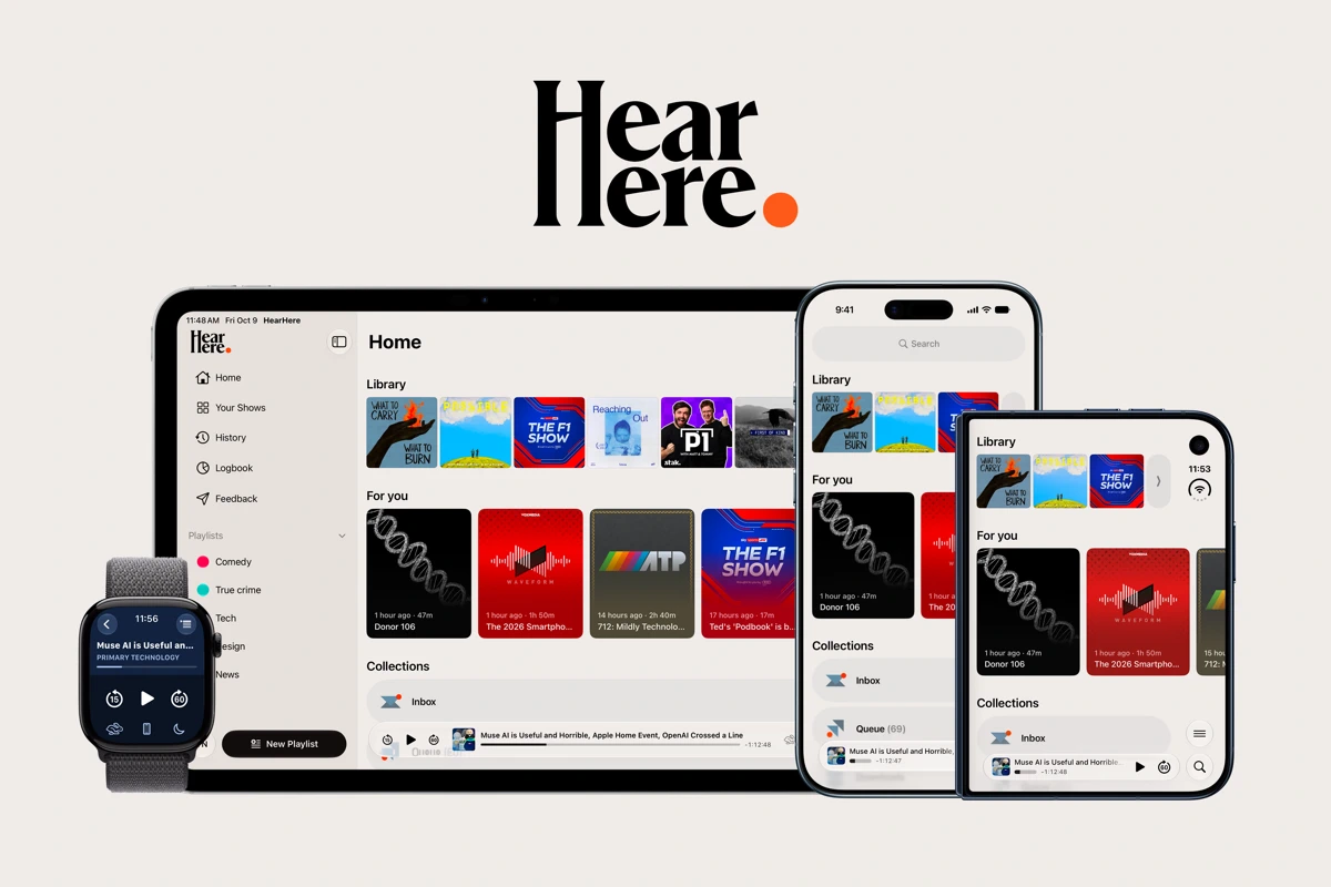 HearHere: Podcast Player search result