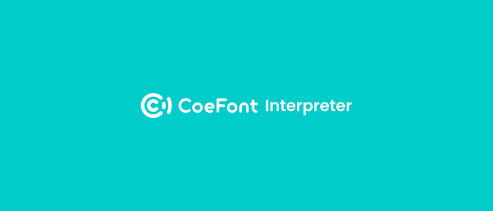 CoeFont Interpreter Translator product page header