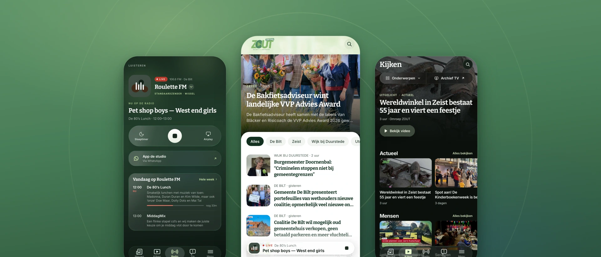 Omroep ZOUT product page header