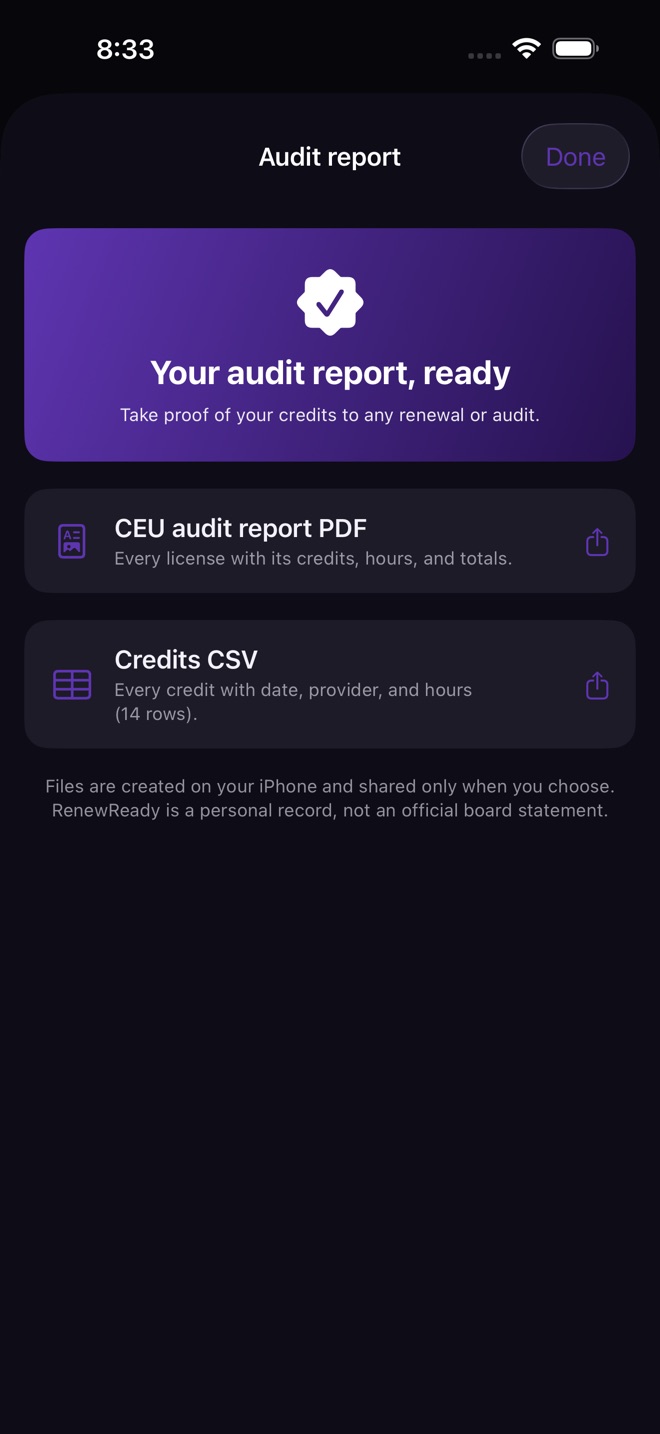 RenewReady: License & CEU screenshot 4
