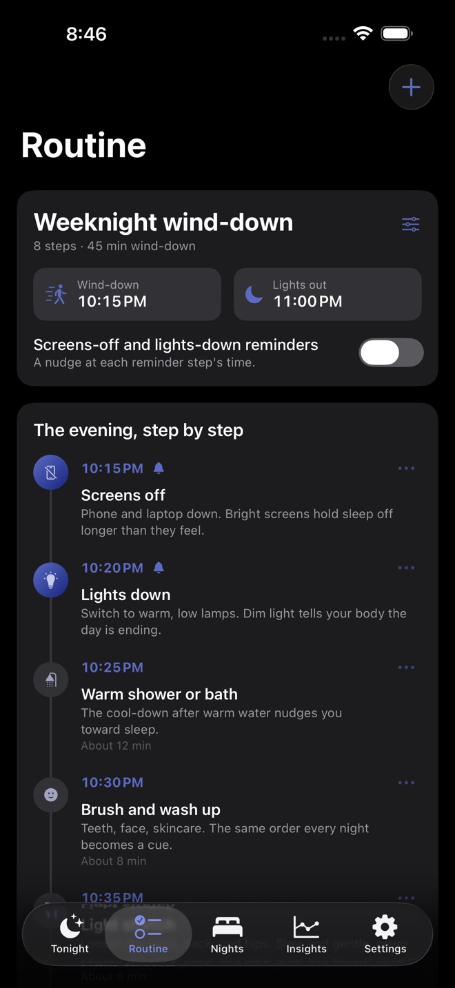 WindDown Bedtime Ritual screenshot 2