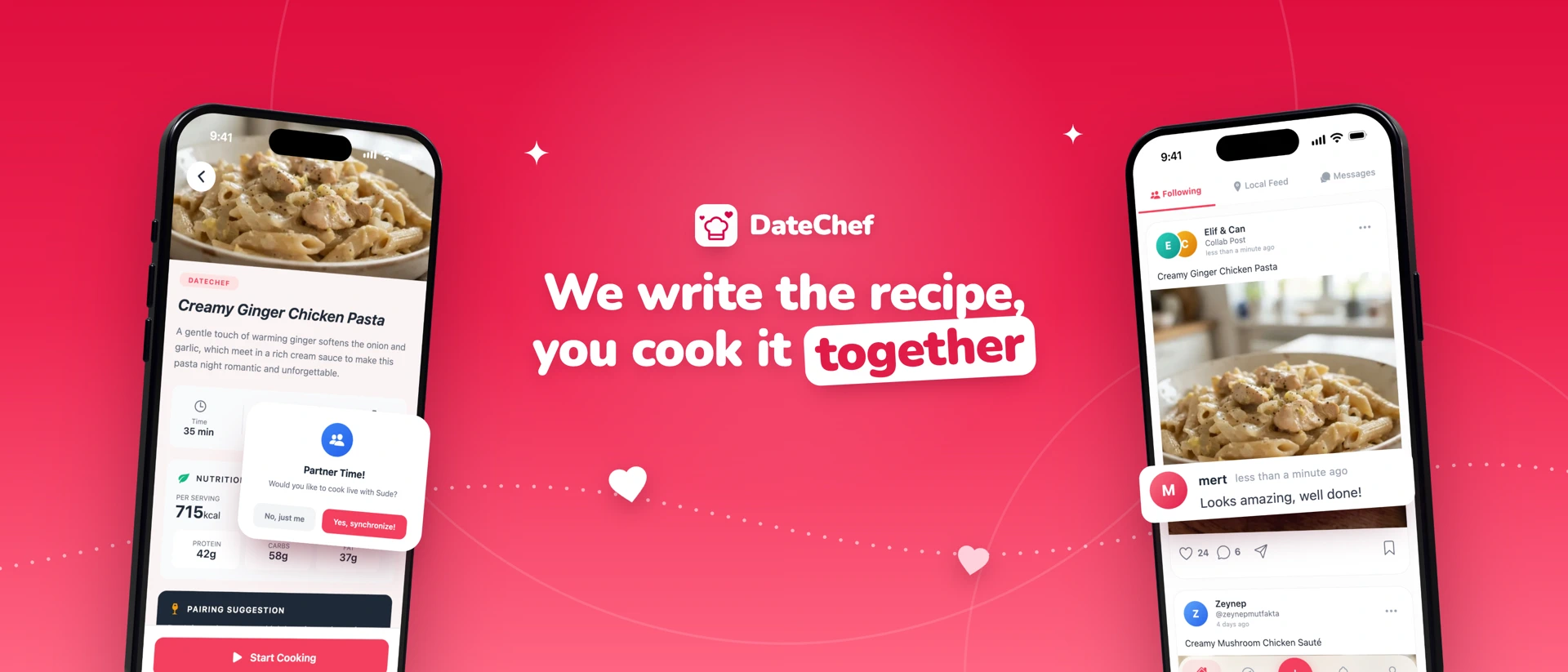 DateChef: Cook Together product page header