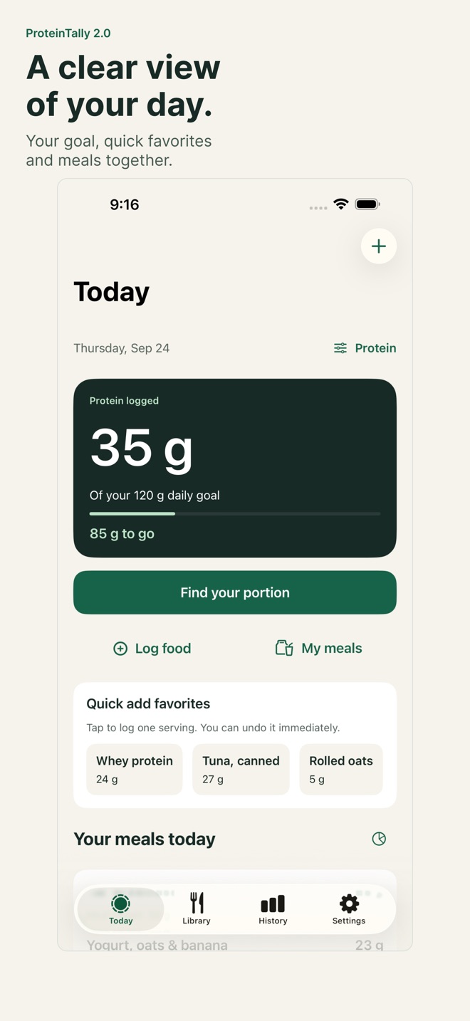 ProteinTally: Protein Tracker screenshot 2