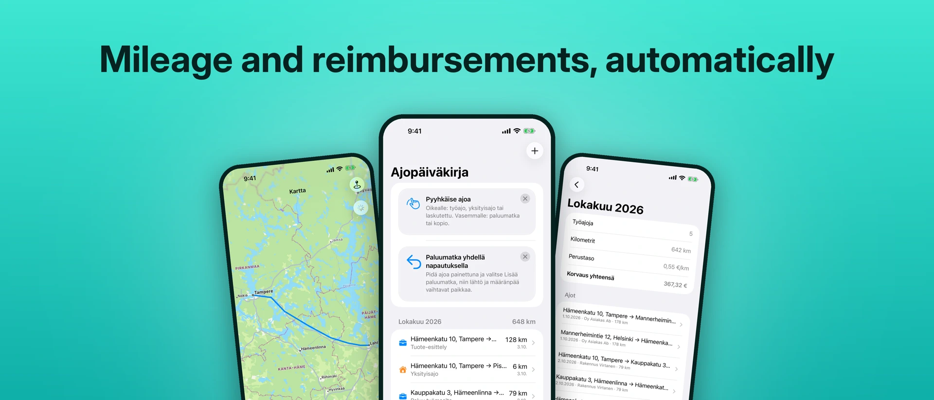 Mileage Log & Expense Tracker product page header